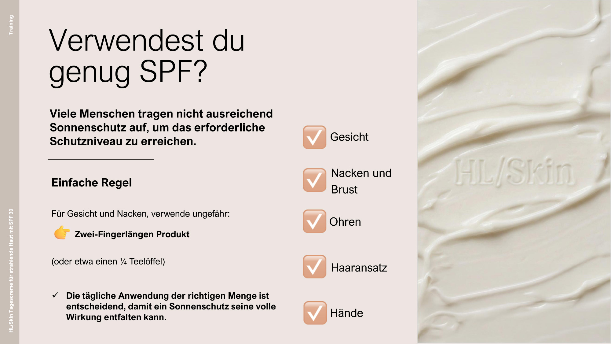 HL/Skin Tagescreme für strahlende Haut SPF 30 (ref: 538K)